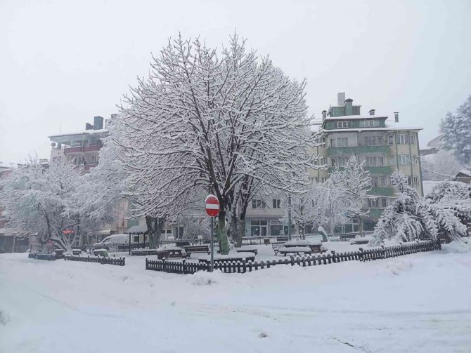 Denizli Güne Karla Uyandı