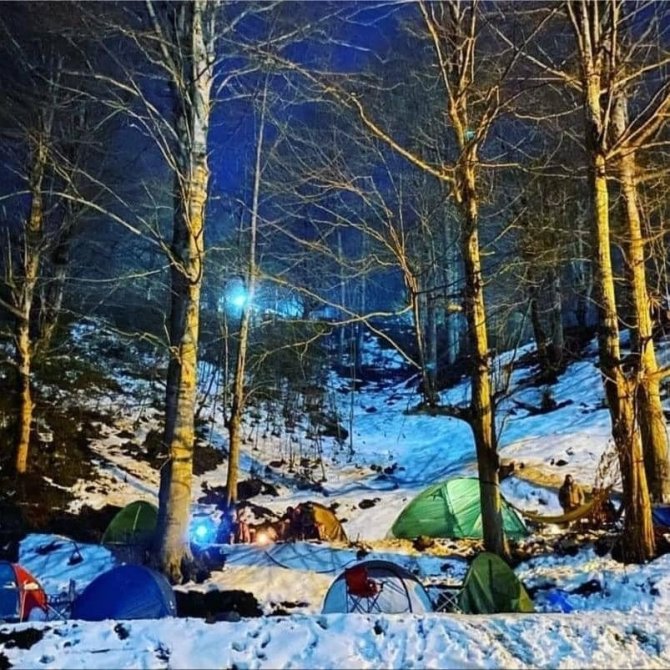 Güzeldere Şelalesi Kampçıların Uğrak Noktası Oldu