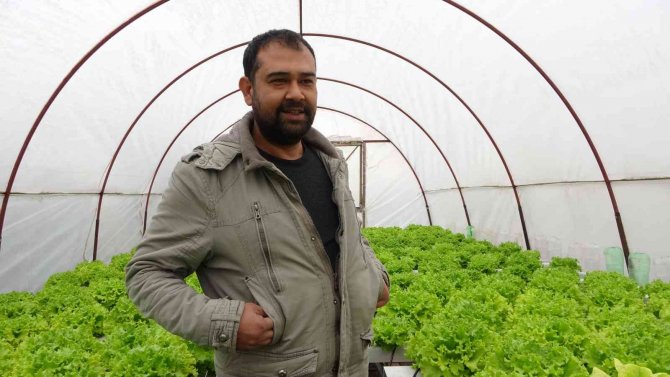 İ̇stanbul’un Kalabalığından Kaçtı Memleketinde Topraksız Tarıma Başladı