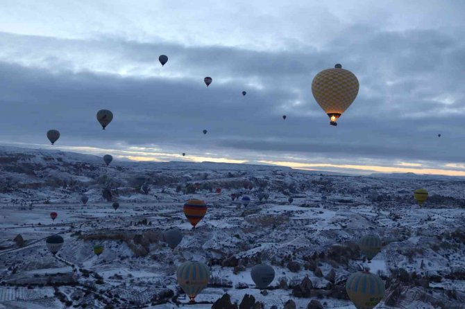 Balon Turlarına Kar Engeli