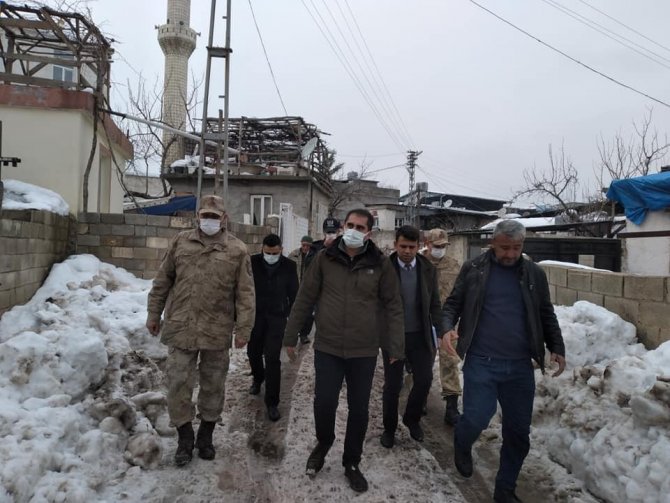 Kaymakam Akça’dan Karda Zarar Gören Köylere Ziyaret