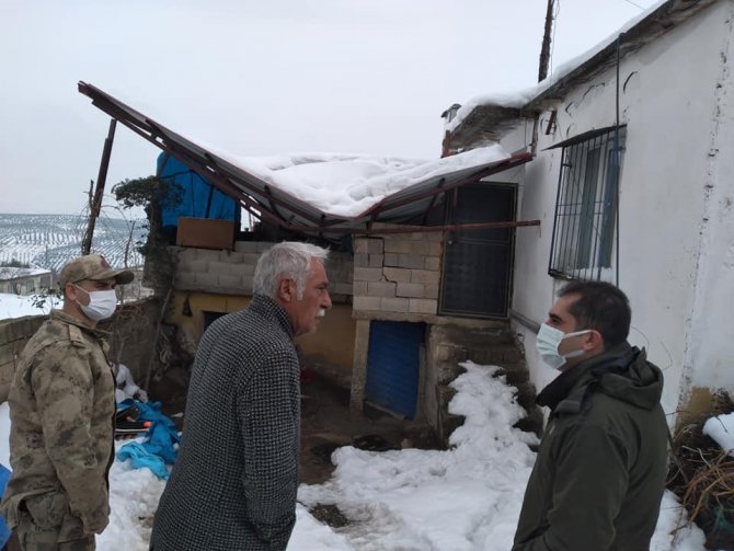 Kaymakam Akça’dan Karda Zarar Gören Köylere Ziyaret