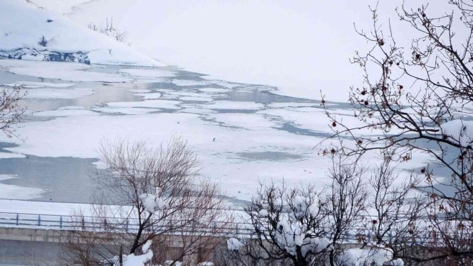 Murat Nehri Kısmen Buz Tuttu