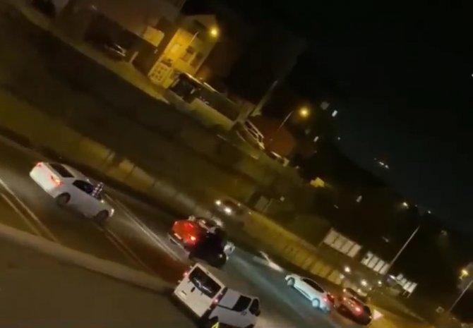 Pendik’te Asker Konvoyundaki Drift Kazası Kamerada