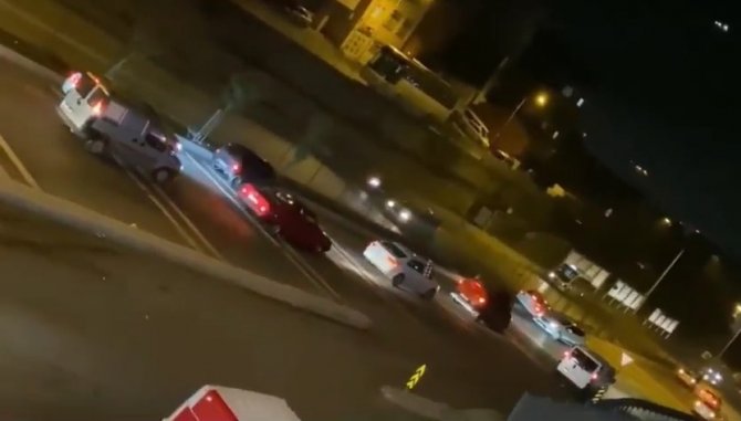 Pendik’te Asker Konvoyundaki Drift Kazası Kamerada