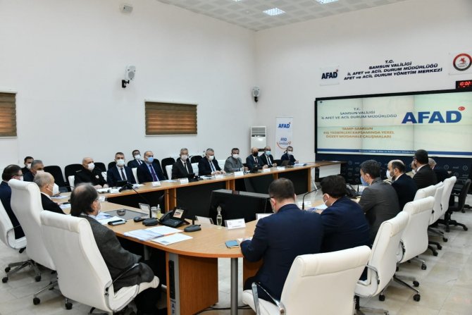 Samsun’un Karla Mücadelesi Değerlendirildi