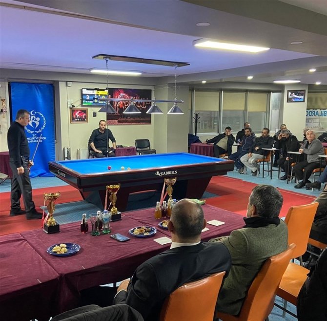 3 Bant Bilardo İ̇l Birinciliği’nde Kupalar Sahiplerini Buldu