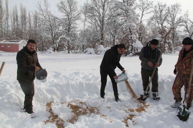 Yaban Hayvanları İçin Doğaya 1 Ton Yem Bırakıldı