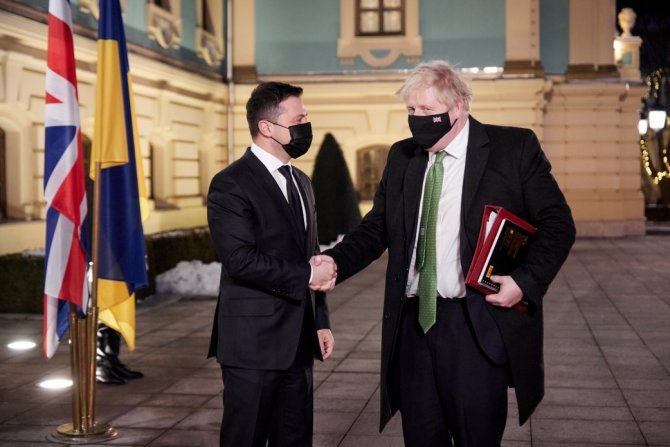 İ̇ngiltere Başbakanı Johnson, Ukrayna’da