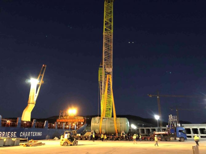 İ̇kinci Güç Ünitesinin Reaktör Basınç Kabı Akkuyu Ngs’ye Ulaştı