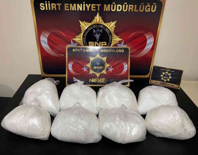 Siirt’te 8 Kilogram Uyuşturucu Madde Ele Geçirildi: 2 Gözaltı