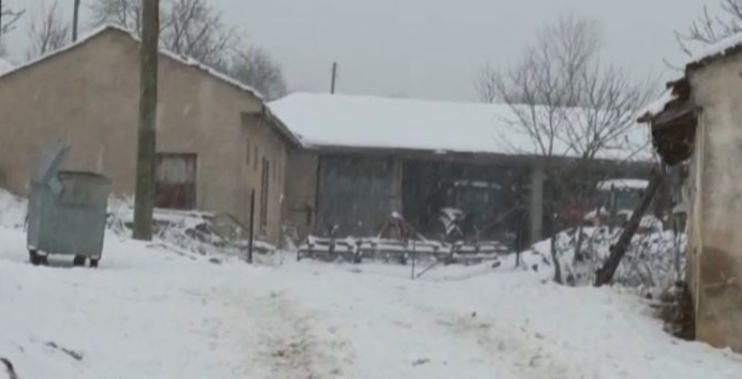 Edirne’de Sınırda Yoğun Kar Yağışı