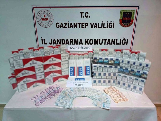 Gaziantep’te Bin 850 Paket Kaçak Sigara Ele Geçirildi