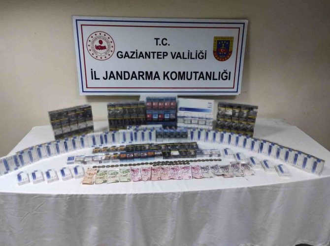 Gaziantep’te Bin 850 Paket Kaçak Sigara Ele Geçirildi