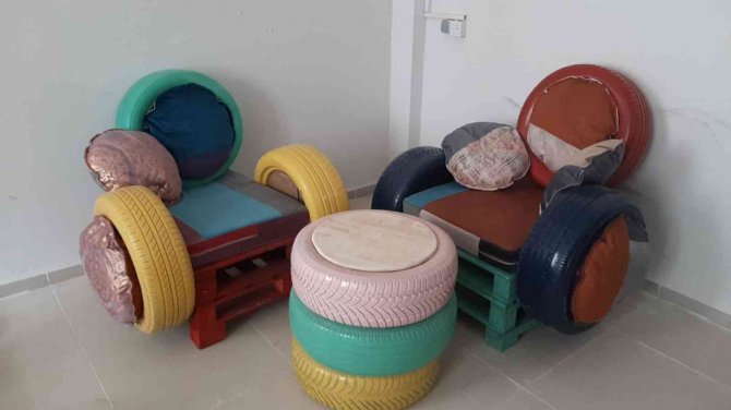 Tekirdağ’da Geri Dönüşüm Yolu İle 4 Kütüphane Yapıldı