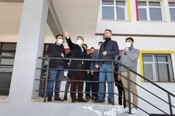 Cizre Kaymakamı Tunç, Yapımı Tamamlanan Okulda İncelemelerde Bulundu