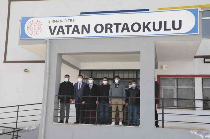 Cizre Kaymakamı Tunç, Yapımı Tamamlanan Okulda İncelemelerde Bulundu