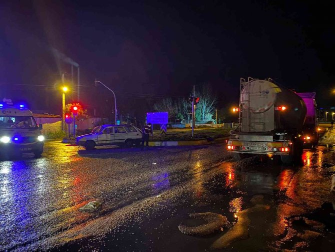 Bafa Dörtyol Kavşağı’nda Kaza, 1 Yaralı