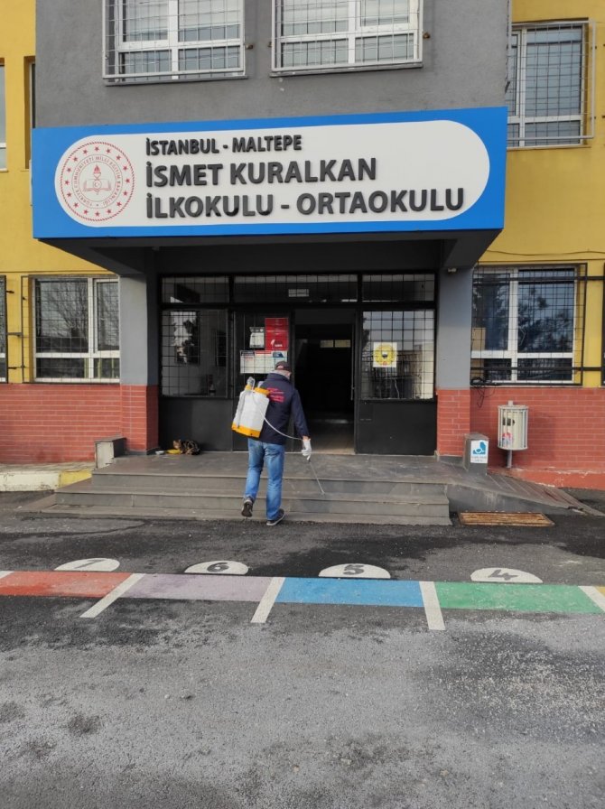 Maltepe’de Okullar Dezenfekte Edildi