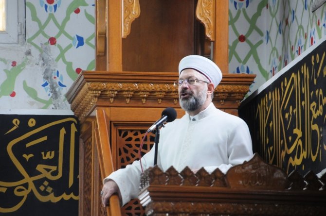 Diyanet İ̇şleri Başkanı Erbaş, Cizre’de Nuh Nebi Camisinde Cuma Namazını Kıldırdı