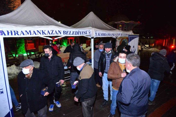Kahramankazan’da Regaip Kandili Bereketi