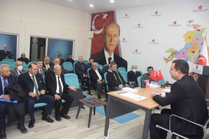 Balıkesirliler Dernekleri Mhp’yi Ziyaret Etti