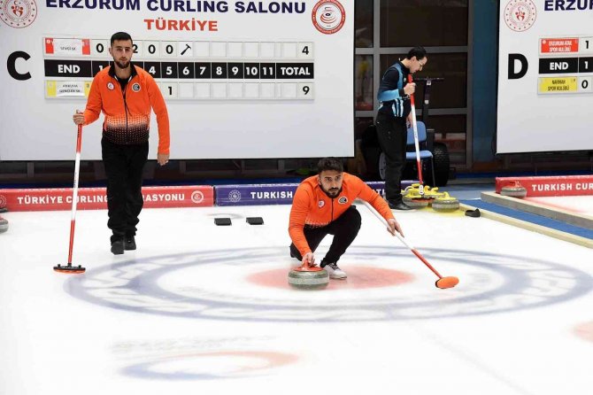Erzurum’da Curling Ligi Heyecanı