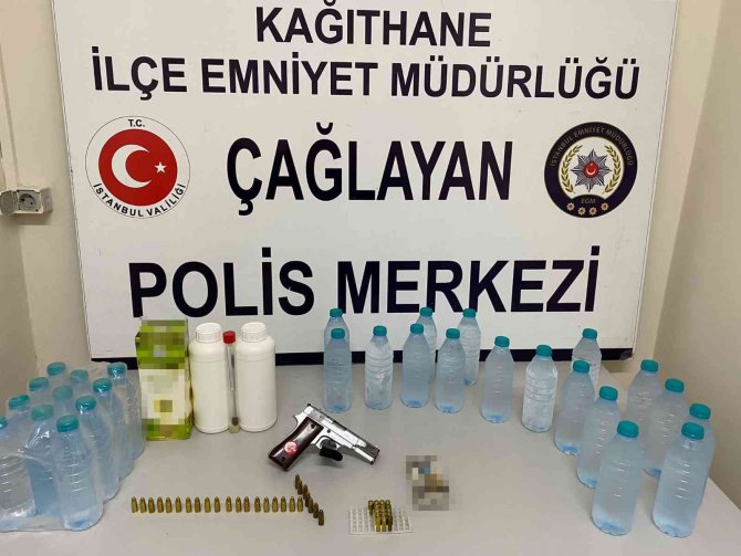 İ̇stanbul’da 400 Litre Sahte Alkol Ele Geçirildi