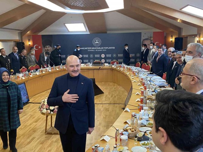 İ̇çişleri Bakanı Süleyman Soylu, Muhtarlarla Bir Araya Geldi