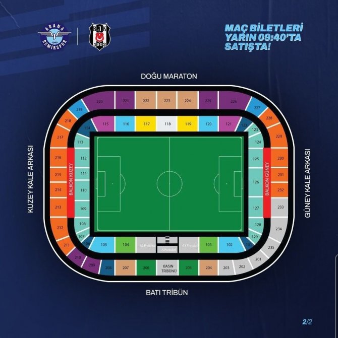 Adana Demirspor-beşiktaş Maçı Bilet Fiyatları Açıklandı