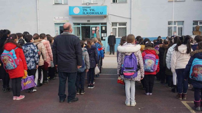 Edirne’de İkinci Dönemin İlk Ders Zili Çaldı