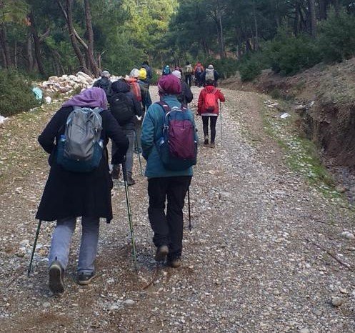 Turbeldak Vişneli-nazarköy Parkurunda Yürüyüşünü Tamamladı