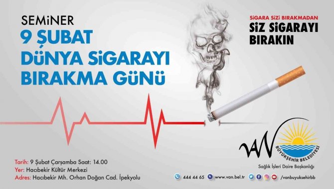 Van’da ‘Sigara Bırakma Günü’ Nedeniyle Seminer Düzenlenecek