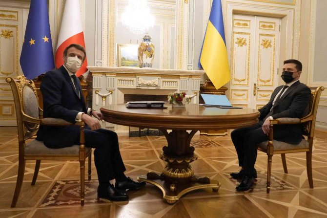 Macron-zelenskiy Görüşmesi Başladı