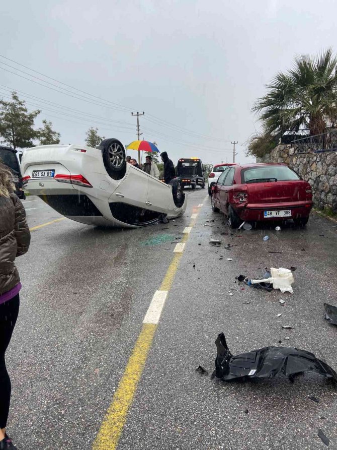 Bodrum’da Yağış Kaza Getirdi