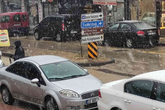 Tekirdağ’da Kar Şiddetini Arttırdı