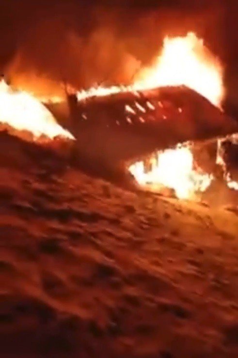 Trabzon’da Yangın: 2 Büyükbaş Hayvan Telef Oldu