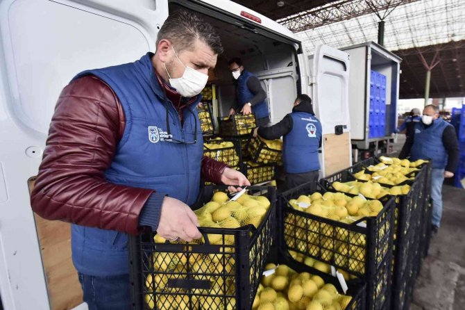 Abb, Mersinli Limon Üreticilerinden Alınan Limonları Başkentte Sosyal Yardım Alan Ailelere Ulaştırdı