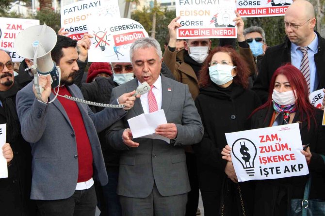Chp Aydın İ̇l Teşkilatından Elektrik Zammına Tepki
