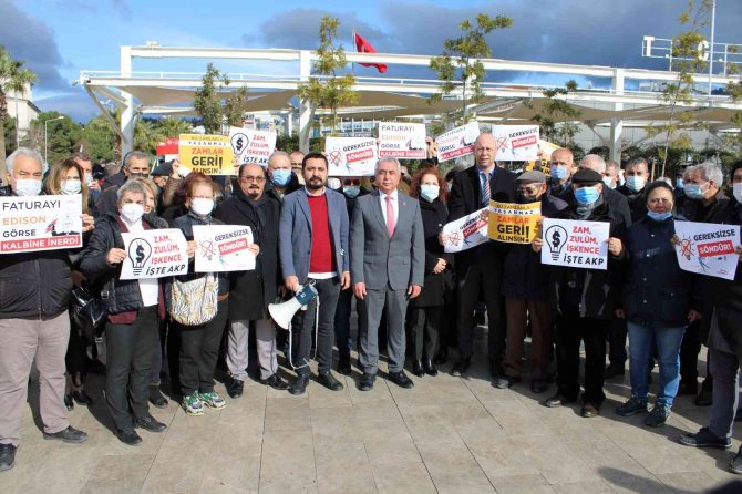 Chp Aydın İ̇l Teşkilatından Elektrik Zammına Tepki