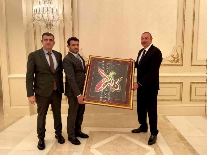 Azerbaycan Cumhurbaşkanı Aliyev, Selçuk Ve Haluk Bayraktar’ı Kabul Etti