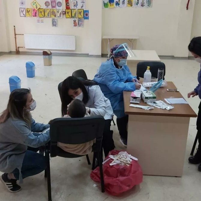 Sevgi Evlerindeki Çocuklara Diş Taraması Yapıldı