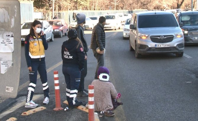 Ankara’da Ambulans Yayaya Çarptı: 1 Yaralı