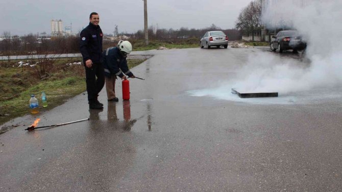 Yangına Müdahale Eğitimi Verildi