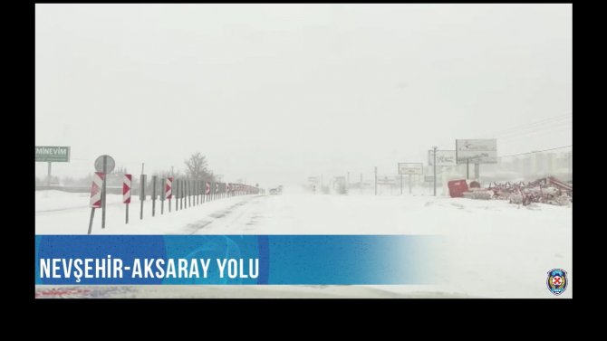 Nevşehir Emniyeti Duyurdu: "Kapalı Yol Yok"