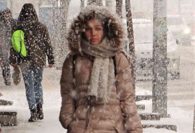 Van’da Lapa Lapa Kar Yağışı