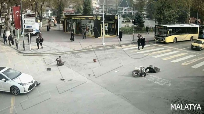 Malatya’daki Kazalar Kameralara Yansıdı