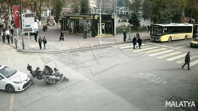 Malatya’daki Kazalar Kameralara Yansıdı
