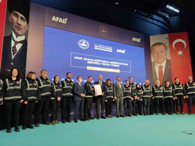 Birçok Arama Kurtarma Ekibinin Afad Akreditasyon Sertifikasını Bakan Soylu Verdi
