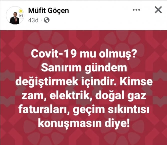 Milli Yol Partisi Myk Üyesinden, İ̇yi̇ Parti İ̇l Başkanına Özür Çağrısı